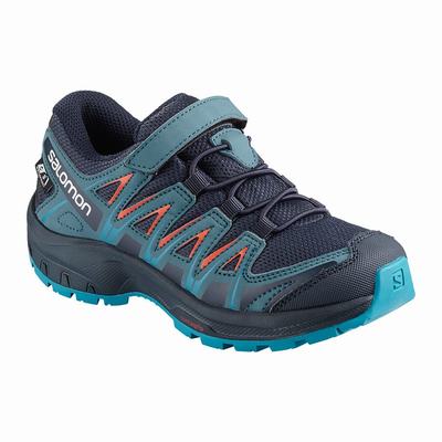 Salomon XA PRO 3D CSWP K - Lasten Vaelluskengät - Laivastonsininen/Sininen